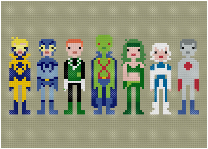 Illustration for article titled I Want All These Impossibly Cool 8-Bit Cross-Stitches